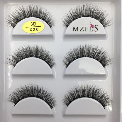 38 Styles 5 Pairs 3D Mink False Eyelashes – Natural Fake Lashes Makeup Beauty Tools