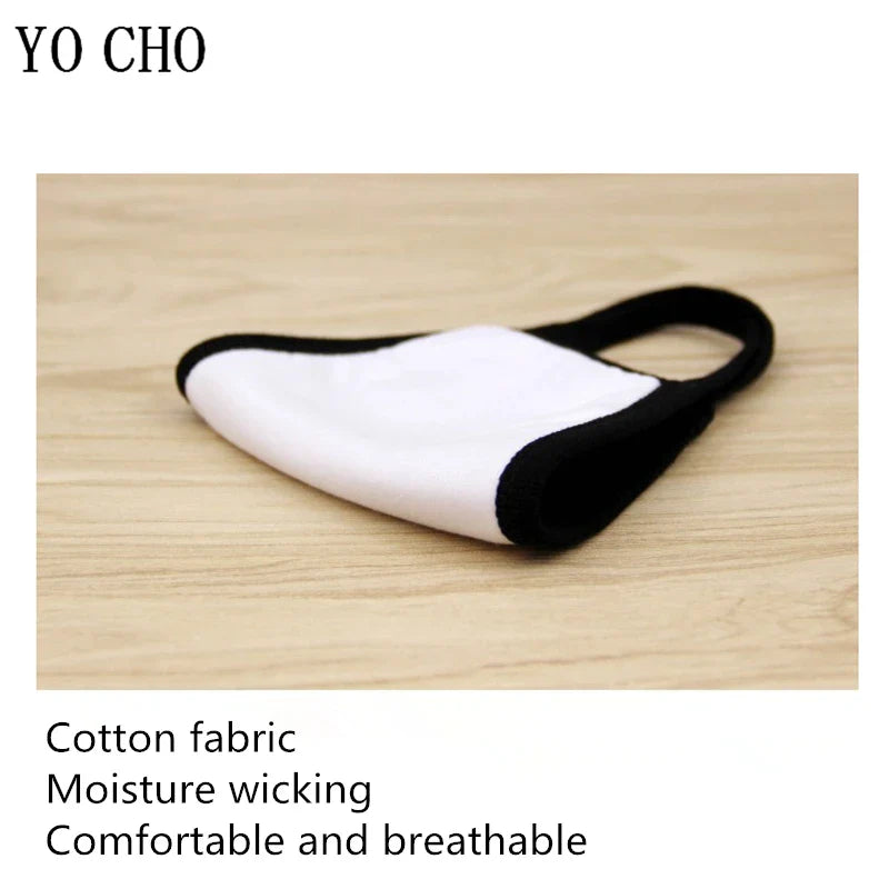 YO CHO Unisex Cotton Dust Mouth Mask – Anime Cartoon Respirator, Warm Mouth Muffle, Perfect Birthday Party Gift