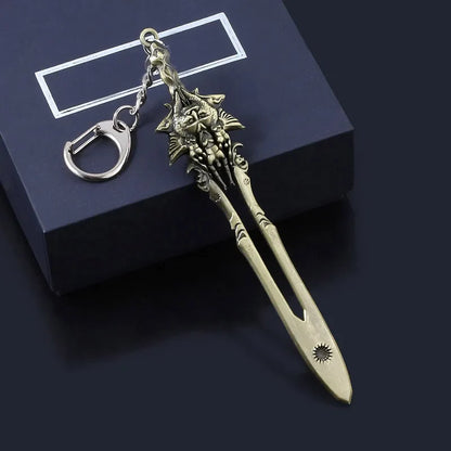 God of War 4 Kratos Sword Keychain – Pendant Keyring Jewelry for Men & Women, Car Key Accessory