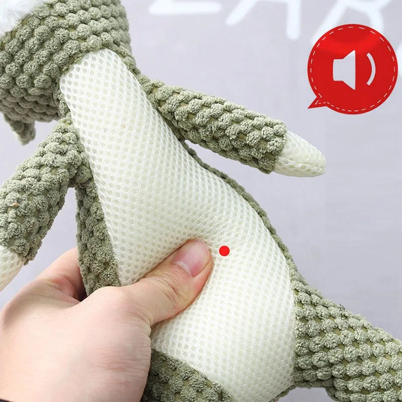Plush Cartoon Puppy Dog Toy – Chew & Squeak Toy for Small Dogs, Teeth Grinding Pet Accessory