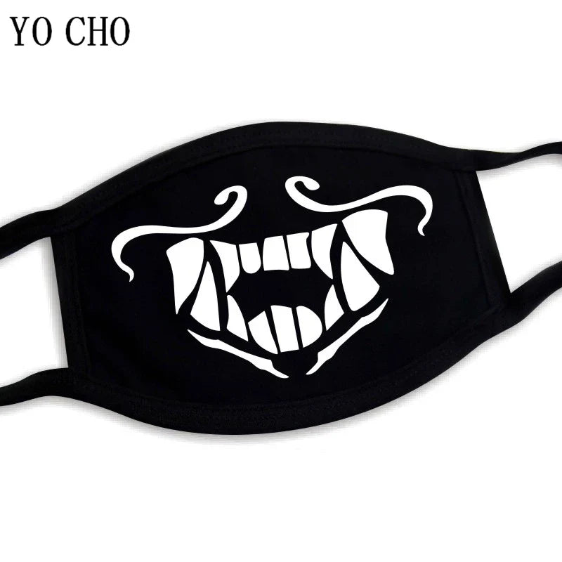 YO CHO Unisex Cotton Dust Mouth Mask – Anime Cartoon Respirator, Warm Mouth Muffle, Perfect Birthday Party Gift