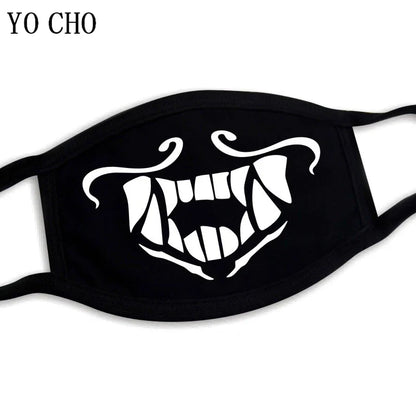 YO CHO Unisex Cotton Dust Mouth Mask – Anime Cartoon Respirator, Warm Mouth Muffle, Perfect Birthday Party Gift