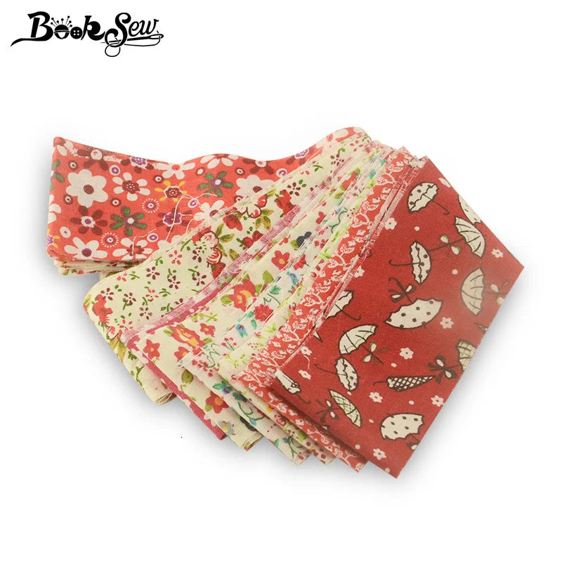 Booksew Ankara Cotton Fabric - Floral Jelly Roll Strips 8-9 Pieces 5x100CM for Patchwork, DIY Dolls & Sewing Crafts