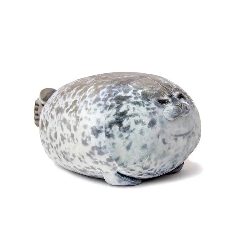 Angry Blob Seal Pillow – Chubby 3D Sea Lion Plush Stuffed Toy & Sleeping Throw Pillow for Kids & Girls