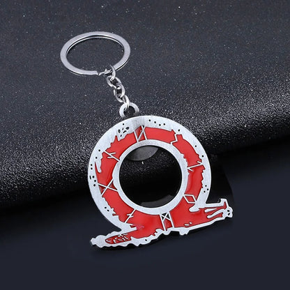 God of War 4 Kratos Sword Keychain – Pendant Keyring Jewelry for Men & Women, Car Key Accessory