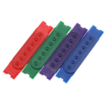 5 Sets Snapback Strap Replacement - 7 Hole Colorful Hat Repair Buckle Clips for Baseball Cap Accessories