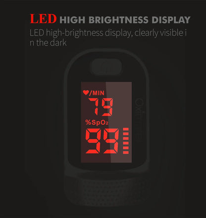KIUZOU Finger Pulse Oximeter – SPO2, PR, PI, RR Blood Oxygen Saturation & Heart Rate Monitor, OLED Display