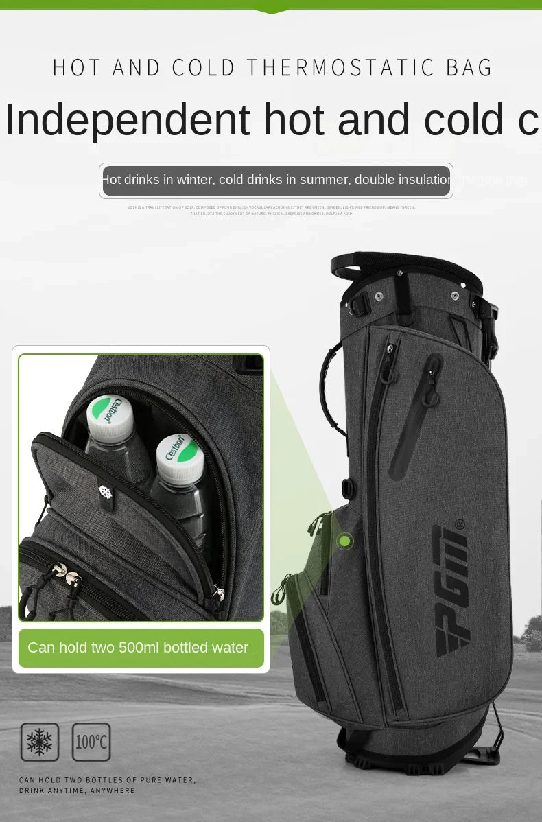 PGM Men's Ultra Lightweight Stable Golf Holder Bag QB092