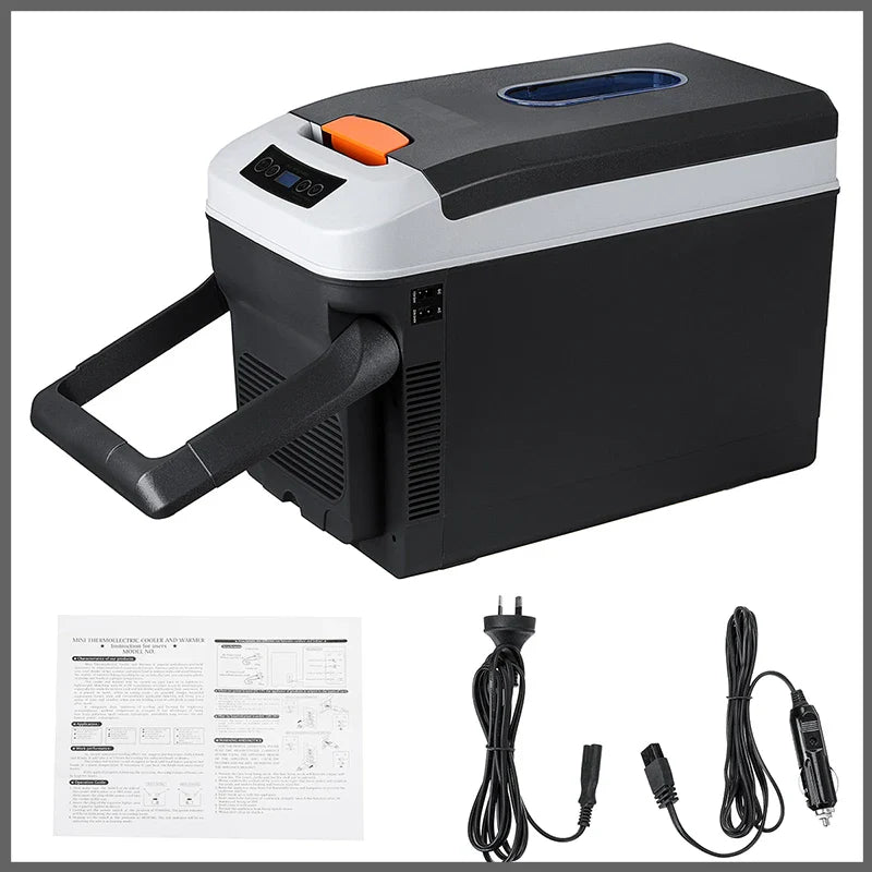 35L Mini Car Refrigerator with Freezer – DC12/DC24V Dual-Use Portable Fridge for Home, Camping, Truck & Caravan