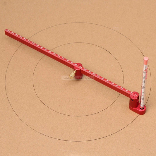 300mm Woodworking Scribing Gauge & Center Finder Ruler - Circle Scribing Compass for Bowls, Lathe Work - Essential Tool for Woodturners