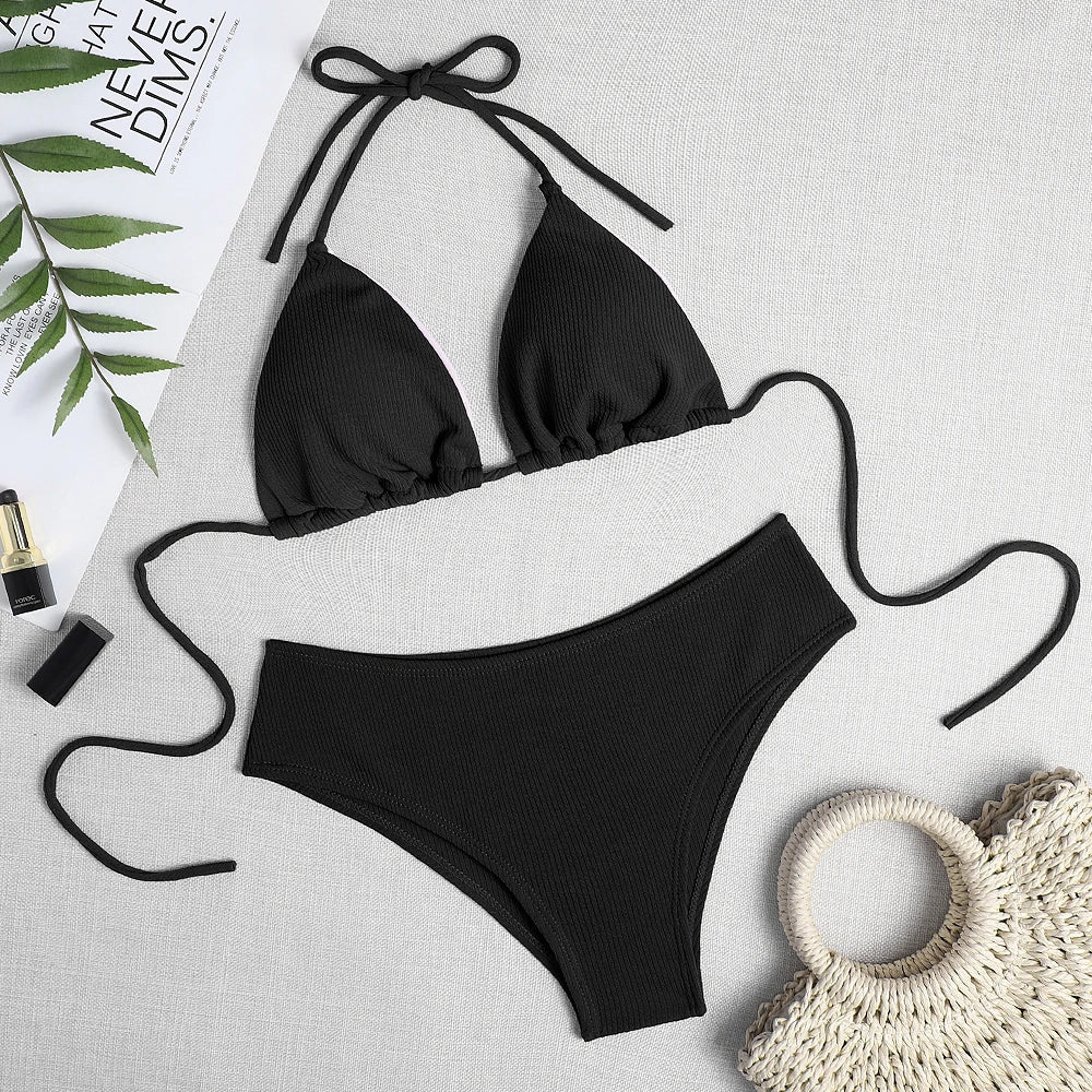 Women Brazilian Bikini Set - Sexy Push-Up Two Piece Swimsuit Beachwear Swimwear Bathing Suit
