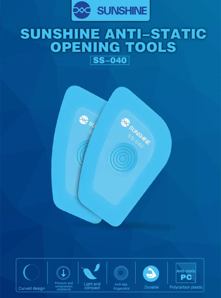SUNSHINE SS-040 ESD Safe Pry Card – Anti-Static LCD Screen & Battery Disassembly Tool for Phone Repair