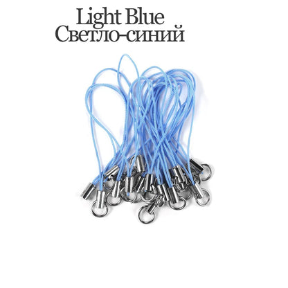 20/50/100PCS Lanyard Strap Cords - Lobster Clasp Rope Keychains for Charms, Pendants, Mobile Accessories & DIY Crafts