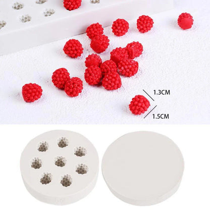 Raspberry & Blueberry Silicone Mold – DIY Candle, Resin, Fondant, Chocolate & Baking Decoration Mould (M2628)