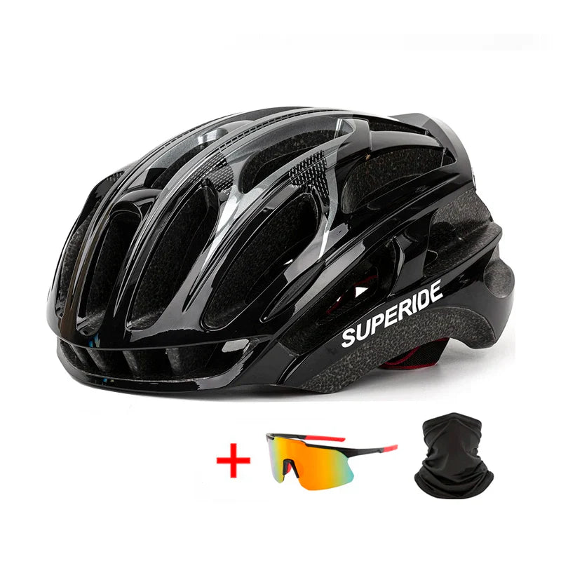 SUPERIDE Aero Cycling Helmet – Lightweight Anti-Impact MTB & Road Bike Helmet for Men & Women, Trail DH Racing