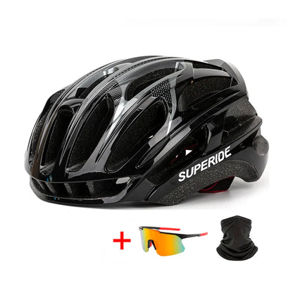 SUPERIDE Aero Cycling Helmet – Lightweight Anti-Impact MTB & Road Bike Helmet for Men & Women, Trail DH Racing
