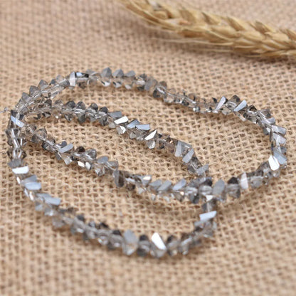 Yanqi Triangle Crystal Beads - 38 Colors 4mm Loose Glass Beads for DIY Jewelry Making Earrings Necklace Crafts