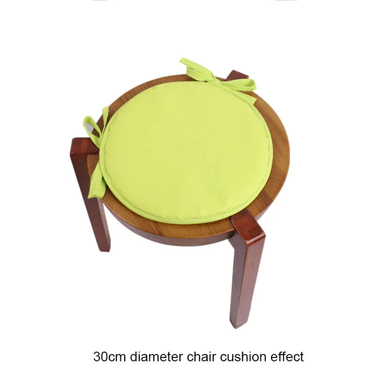 Round Chair Cushion – Candy Color Seat Pad with Drawstring, Home Decor & Office Chair Cushion, 30cm & 38cm