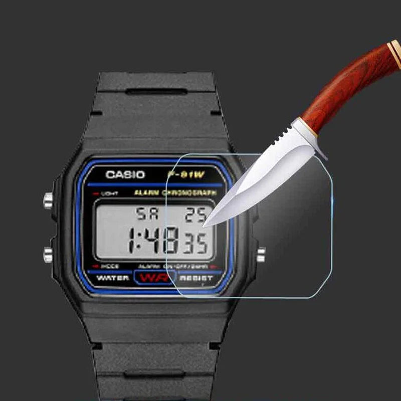 Screen Protector for Casio Watches – Protective Film for DW-5600/5610, B650WC, LA680, F-91W, AEQ-110W & More