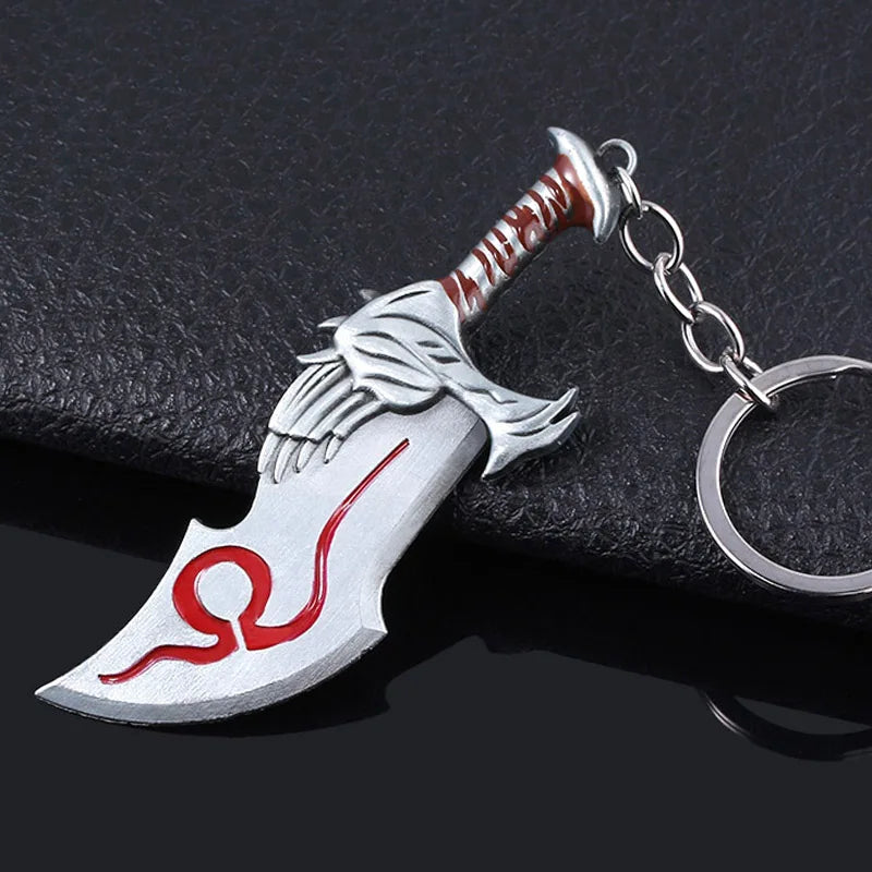 God of War 4 Kratos Sword Keychain – Pendant Keyring Jewelry for Men & Women, Car Key Accessory