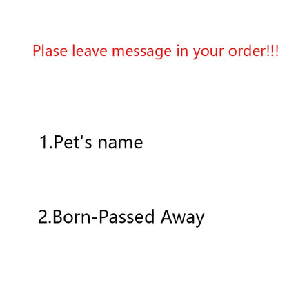 Personalized Pet Memorial Stone – Heart-Shaped Dog & Cat Grave Marker with Paw Design, 1-24 Patterns for Garden Tombstone