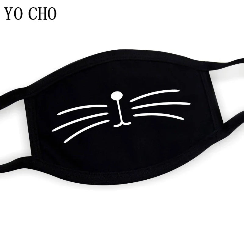 YO CHO Unisex Cotton Dust Mouth Mask – Anime Cartoon Respirator, Warm Mouth Muffle, Perfect Birthday Party Gift