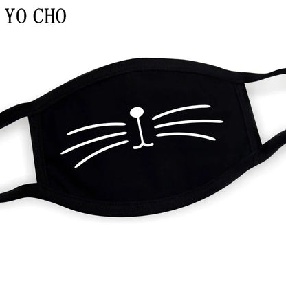 YO CHO Unisex Cotton Dust Mouth Mask – Anime Cartoon Respirator, Warm Mouth Muffle, Perfect Birthday Party Gift