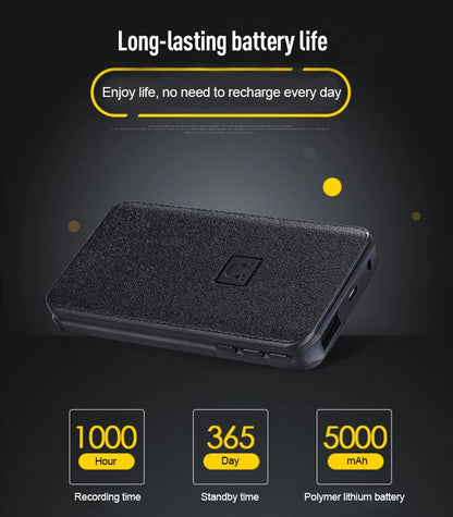 8-64GB Digital Voice Recorder – Hidden Sound-Activated Espia Dictaphone with Magnet, Long-Distance Recording, MP3 & U-Disk