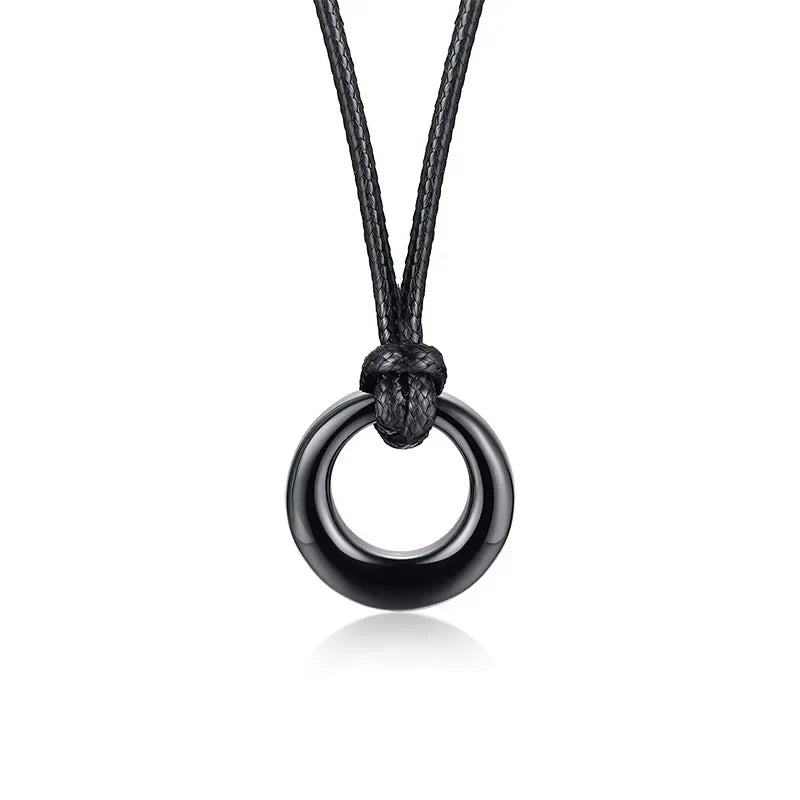 Circle of Life Eternity Love Karma Necklace – Memorial Pendant Ashes Jewelry for Women & Men, Keepsake Cremation Bracelets