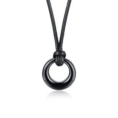 Circle of Life Eternity Love Karma Necklace – Memorial Pendant Ashes Jewelry for Women & Men, Keepsake Cremation Bracelets