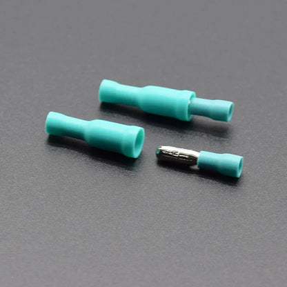 50/25/100pcs Male & Female Insulated Bullet Electrical Wire Connectors Crimp Terminal Kit for 22–16 AWG Audio & Automotive Wiring