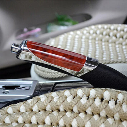 Universal Wooden Anti-Slip Handbrake Covers – Auto Gear Shift Collars for Honda, Toyota, VW & Hyundai Car Decoration