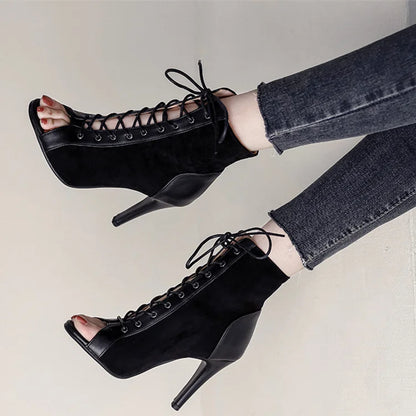 Women’s Latin Dance Stiletto Heels - Sexy High Heel Ballroom Party Dance Shoes
