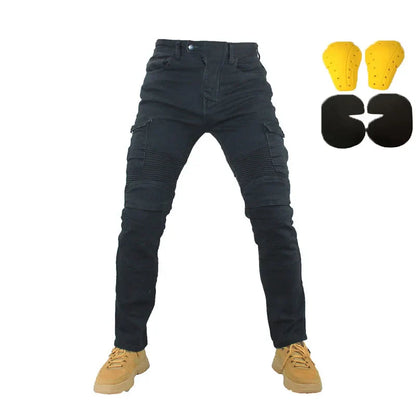 Men's Motorcycle Jeans – Featherbed Riding Pants, Standard Version for Car Ride & Summer Riding