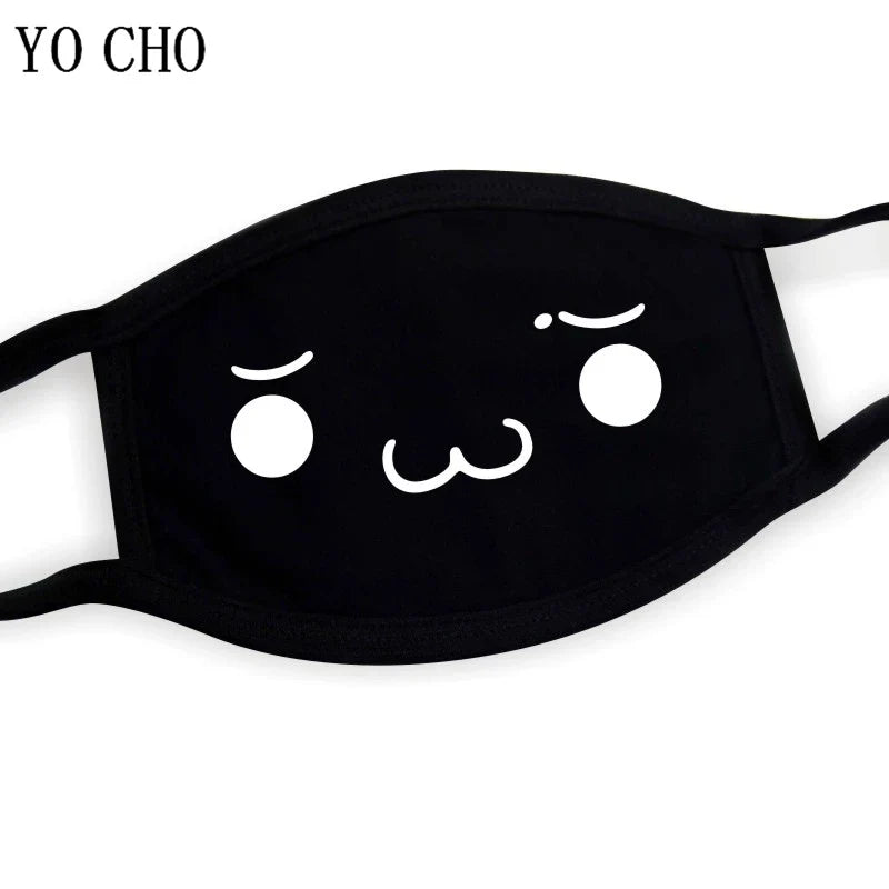 YO CHO Unisex Cotton Dust Mouth Mask – Anime Cartoon Respirator, Warm Mouth Muffle, Perfect Birthday Party Gift