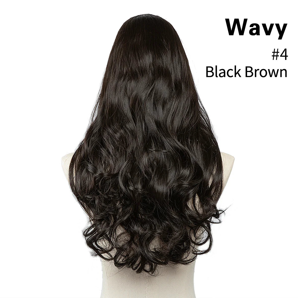 Synthetic U-Part Clip-in Hair Extensions – Long, Straight, Thick Blonde Hairpieces (16, 20, 24 Inch)