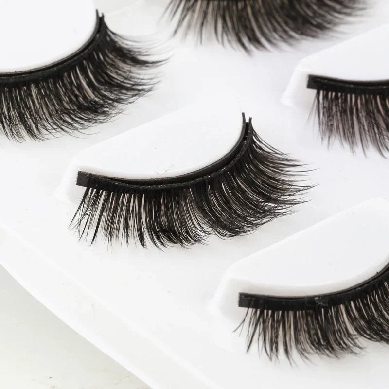 3D Magnetic Mink Eyelashes with Magnetic Eyeliner – Short False Lashes, Handmade, Long-Lasting Eye Makeup Tool