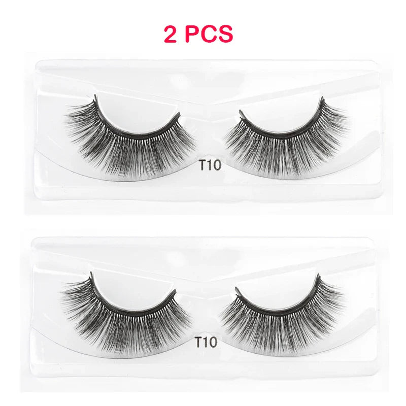 3D Magnetic Mink Eyelashes with Magnetic Eyeliner – Short False Lashes, Handmade, Long-Lasting Eye Makeup Tool