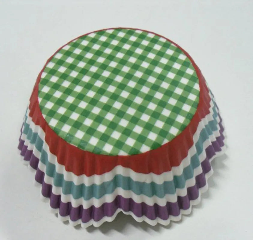 100PCS Animal Print & Pink Heart Cupcake Liners – Zebra, Leopard & Cow Pattern Muffin Baking Cups for Weddings & Parties