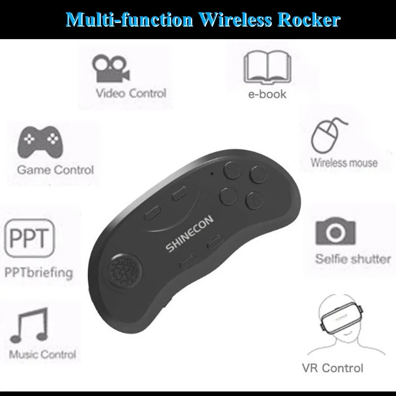 VRGpro X7 3D VR Headset – Virtual Reality Glasses Box for iOS & Android 5-7" Phones with Wireless Controller