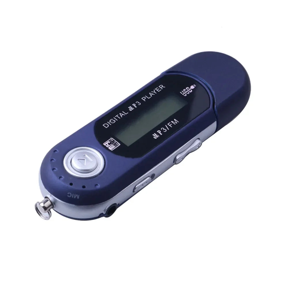Mini USB MP3 Player with LCD Screen – USB 2.0 Music Player with FM Radio Function & Flash Drive Design