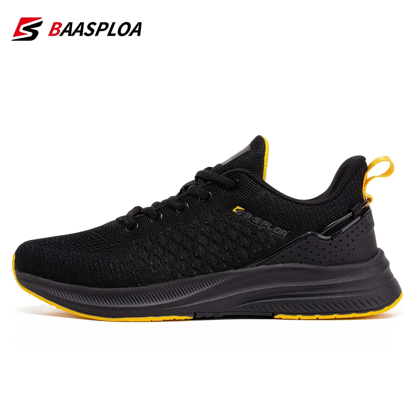 Baasploa Lightweight Running Shoes for Men - 2023 Designer Mesh Lace-Up Sneakers for Outdoor Sports