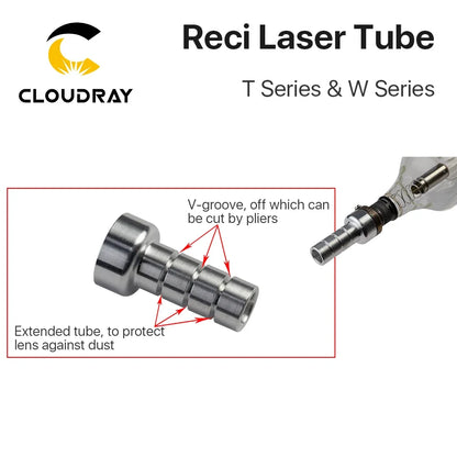 Cloudray CO2 Laser Tube - 90W-100W Reci W2 T2 Laser Engraving Cutting Machine Replacement Tube