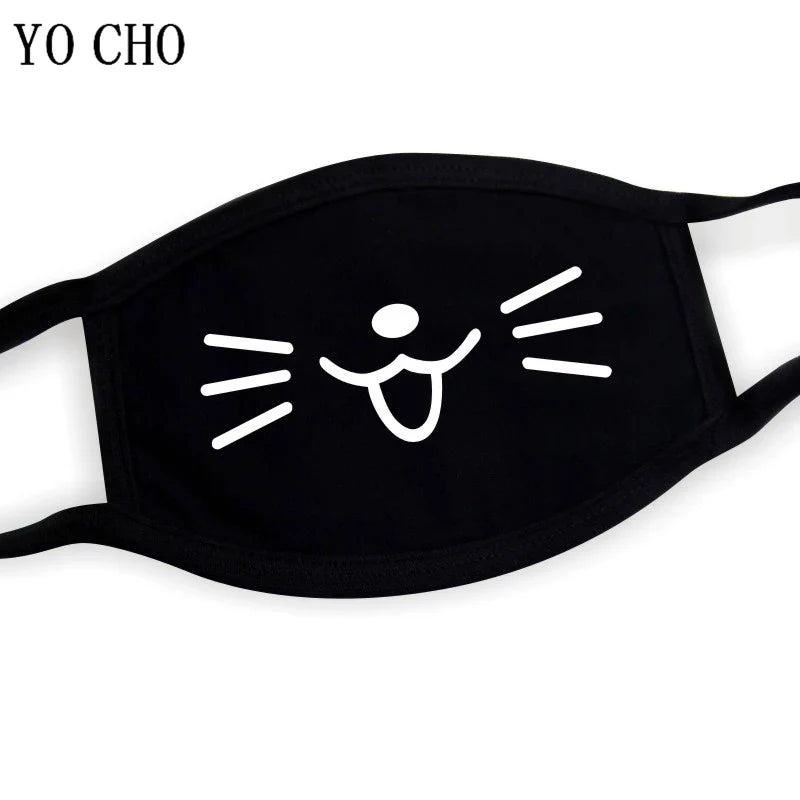 YO CHO Unisex Cotton Dust Mouth Mask – Anime Cartoon Respirator, Warm Mouth Muffle, Perfect Birthday Party Gift