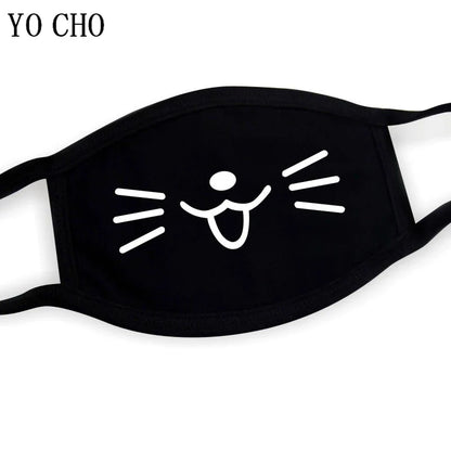 YO CHO Unisex Cotton Dust Mouth Mask – Anime Cartoon Respirator, Warm Mouth Muffle, Perfect Birthday Party Gift