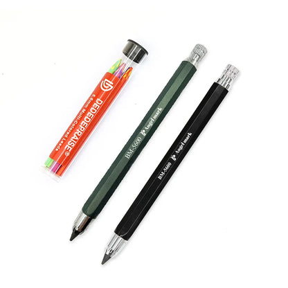 5.6mm Mechanical Pencils & Charcoal Graphite Lead – Soft, Medium & Hard HB to 14B Sketch Drawing Core