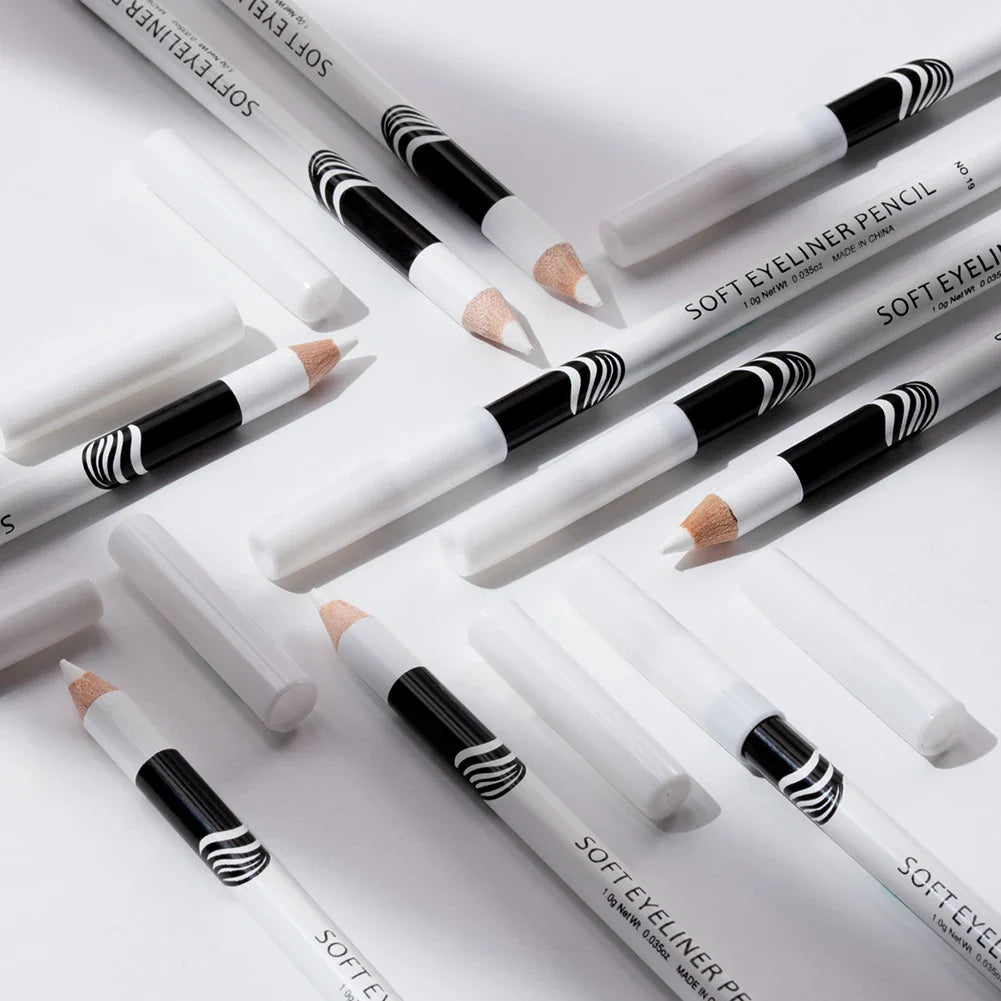 Waterproof White Eyeliner Pencil – Quick-Dry, Long-Lasting No-Bloom Eye Liner Pen for Professional Makeup