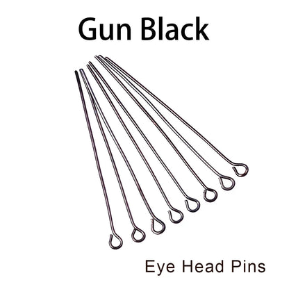 Jewelry Eye Pins & Ball Head Pins - 100/200pcs DIY Findings for Earrings Bracelets Pendants 16-60mm Craft Making Supplies