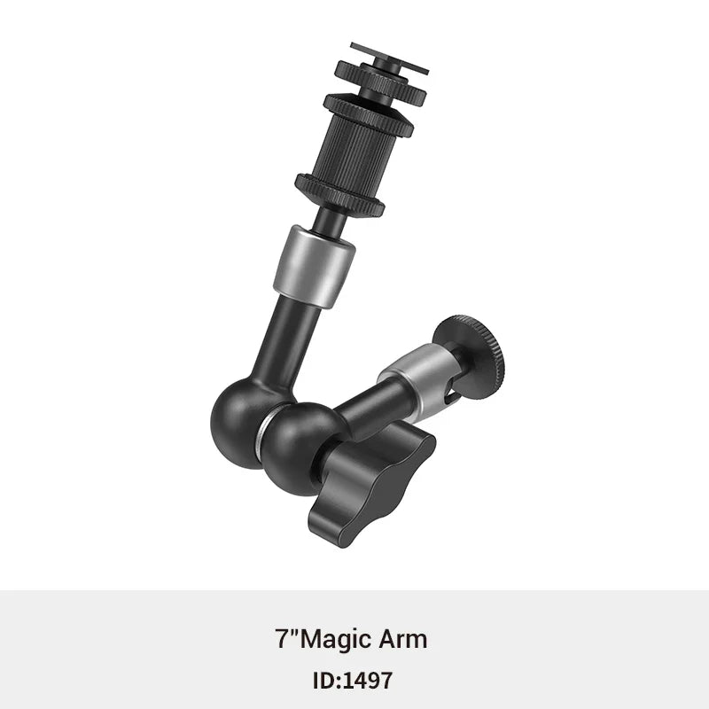 SmallRig 5.5” Articulating Magic Arm – Aluminum 1/4” to 1/4” Universal Mount for EVF, Microphone & Camera Rig Accessories (Model 2065)
