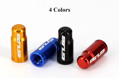 4pcs Aluminum Bike Tire Valve Caps – Ultralight MTB Road Mountain Schrader/Presta Tyre Protectors